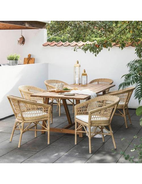Sika George & Emma 6 Seater Dining Set