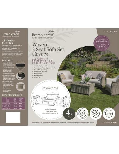 Bramblecrest 2 Seat Sofa with 2 Sofa Chairs & Coffee Table Set Covers CV2SS1X