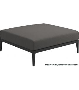 Gloster Grid Ottoman (Meteor Frame)