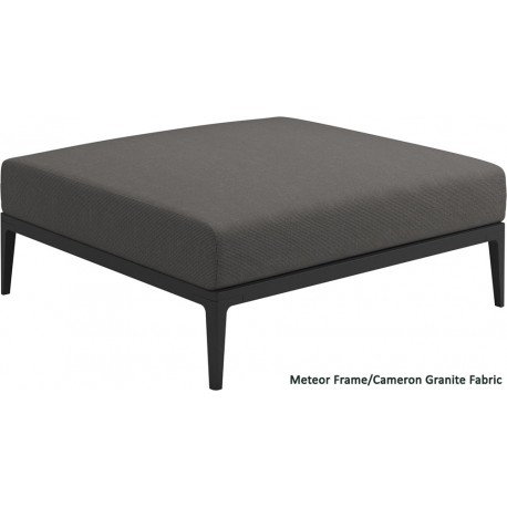 Gloster Grid Ottoman (Meteor Frame)