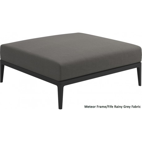 Gloster Grid Ottoman (Meteor Frame)
