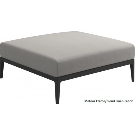Gloster Grid Ottoman (Meteor Frame)