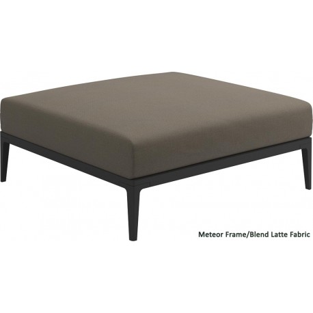 Gloster Grid Ottoman (Meteor Frame)