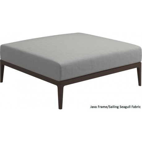 Gloster Grid Ottoman (Java Frame)