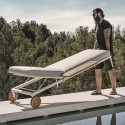 Gloster Grid Lounger (White Frame)