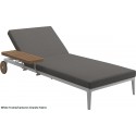 Gloster Grid Lounger (White Frame)