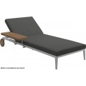 Gloster Grid Lounger (White Frame)