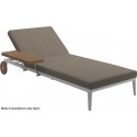 Gloster Grid Lounger (White Frame)