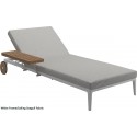 Gloster Grid Lounger (White Frame)