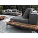 Gloster Grid Left/Right End Table Unit Teak (Java Frame)