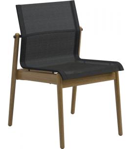 Gloster Sway Teak Stacking Chair - Meteor/Anthracite