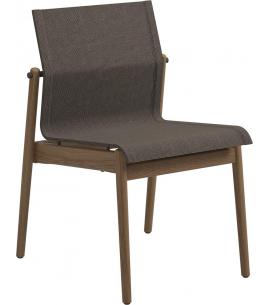 Gloster Sway Teak Stacking Chair - Java/Sepia