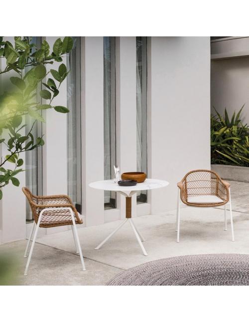 Gloster Fresco 90cm Round Dining Table