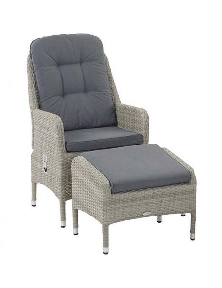 Bramblecrest Tetbury Cloud Recliner Set with Glass Top Table