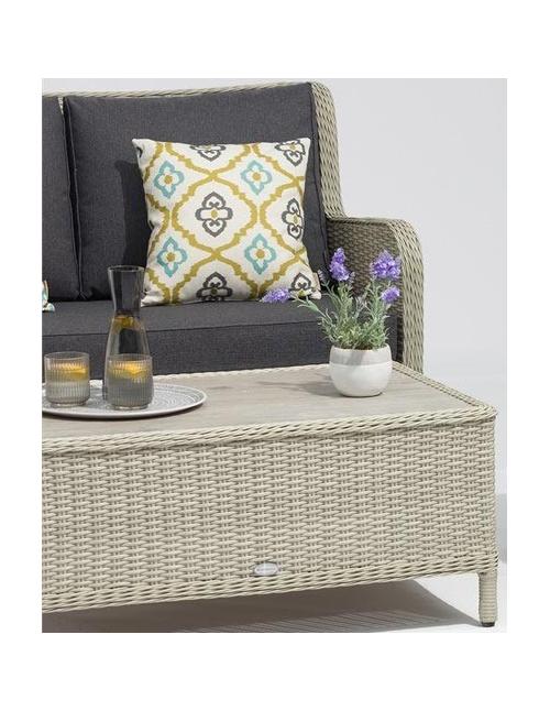 Bramblecrest Chedworth Dove Grey 2 Seater & Coffee Table