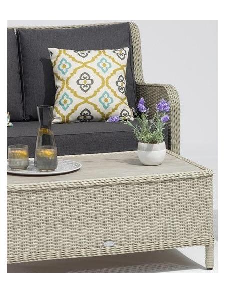 Bramblecrest Chedworth Dove Grey 2 Seater & Coffee Table