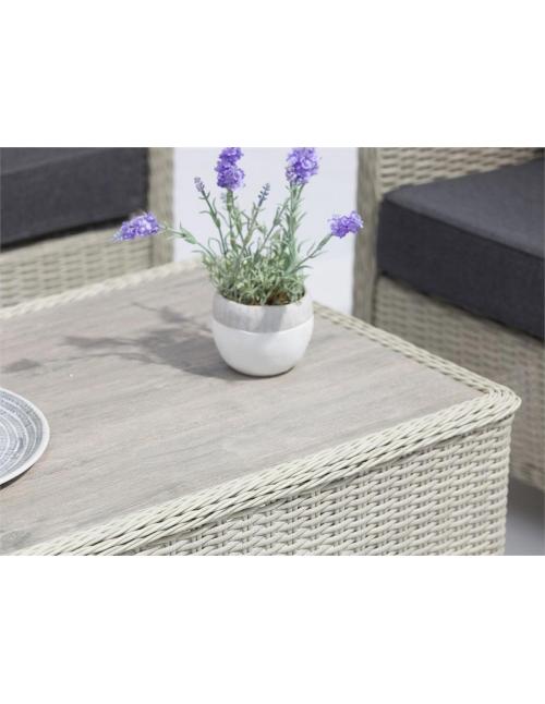 Bramblecrest Chedworth Dove Grey 2 Seater & Coffee Table