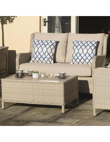 Bramblecrest Chedworth Sandstone 2 Seat Sofa with Coffee Table
