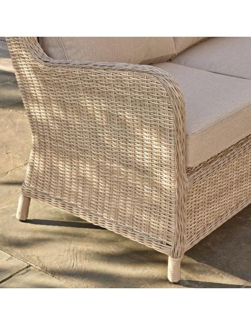 Bramblecrest Chedworth Sandstone 2 Seat Sofa with Coffee Table