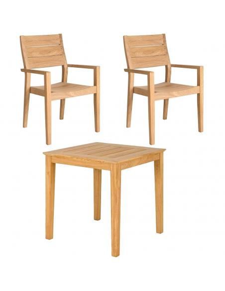 Alexander Rose Roble 2 Seater Dining Set