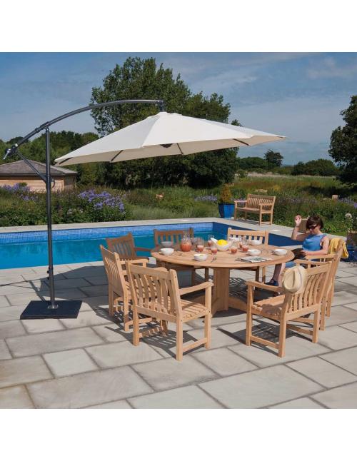 Alexander Rose Roble 8 Seater Dining Set