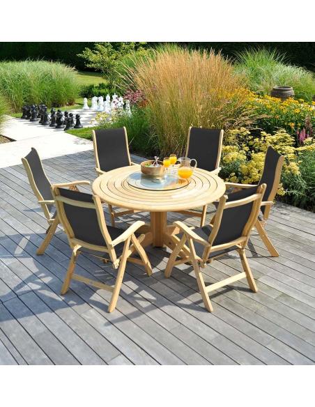 Alexander Rose Roble 6 Seater Dining Set