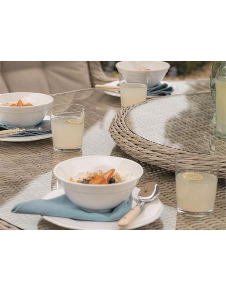 Bramblecrest Chedworth Sandstone 6 Seater Dining Set