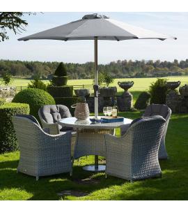 Bramblecrest Monterey Dove Grey 4 Seater Dining Set