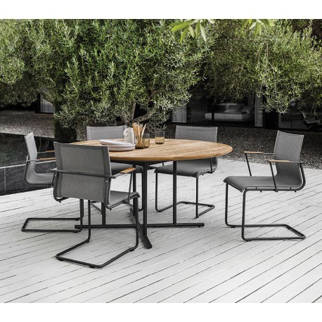 Gloster Sway Stacking Armchair – White/Seagull