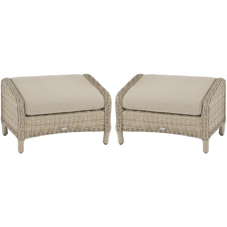 Bramblecrest Chedworth Deluxe Sandstone Footstools (Set of 2)