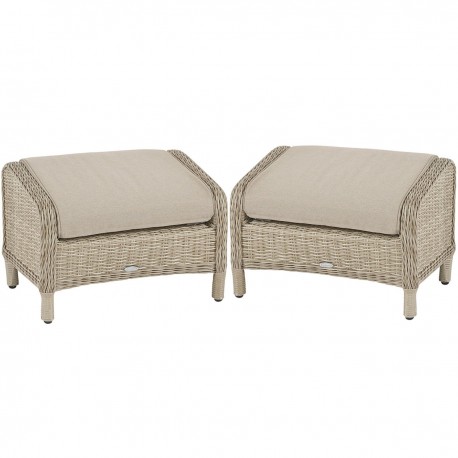 Bramblecrest Chedworth Sandstone Footstools (Set of 2)