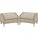 Bramblecrest Chedworth Sandstone Footstools (Set of 2)