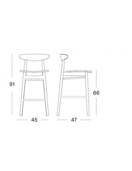 Vincent Sheppard Teo Oak Counter Stool