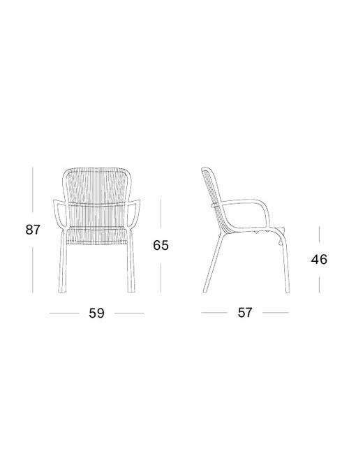 Vincent Sheppard Loop Dining Chair Rope Terracotta