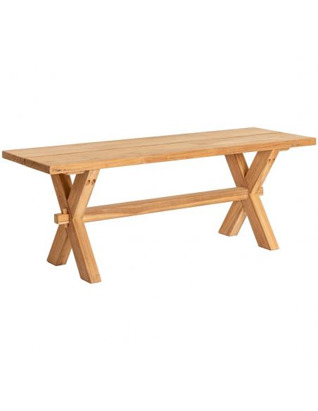 Alexander Rose Teak Plank Bench Seating Dining Set