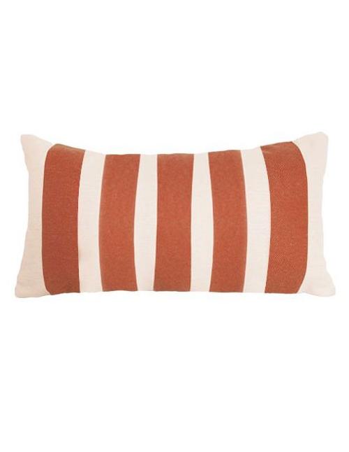 Bramblecrest USCB3R Burnt Orange Stripe Rectangle Scatter Cushion  