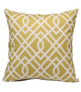 Bramblecrest USCO6 Ochre Maze Square Scatter Cushion  