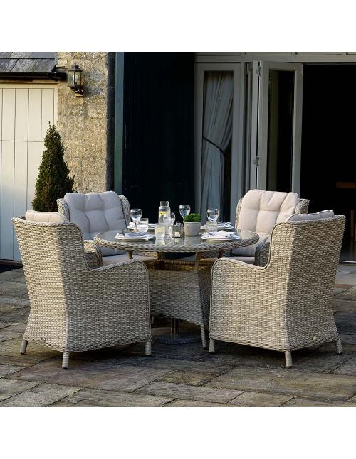 Bramblecrest Chedworth Sandstone 4 Seater Dining Set