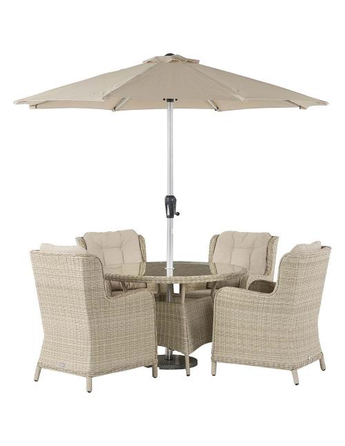 Bramblecrest Chedworth Sandstone 4 Seater Dining Set