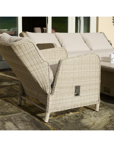 Bramblecrest Chedworth Sandstone 3 Seat Reclining Sofa Set