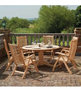 Alexander Rose Roble Bengal 6 Seater Dining Set