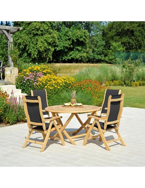 Alexander Rose Roble 4 Seater Dining Set