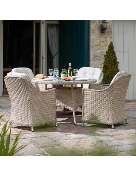 Bramblecrest Monterey Sandstone 4 Seater Dining Set