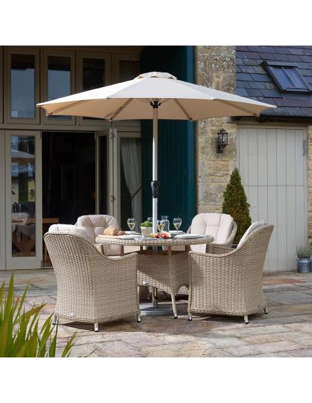 Bramblecrest Monterey Sandstone 4 Seater Dining Set