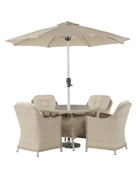 Bramblecrest Monterey Sandstone 4 Seater Dining Set