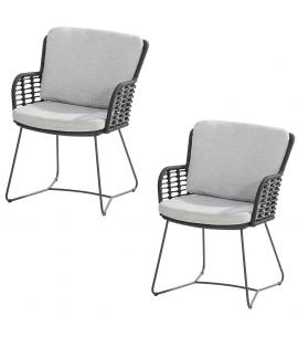 4 Seasons Outdoor Fabrice dining chair x2