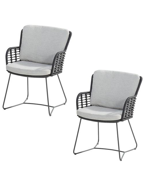 4 Seasons Outdoor Fabrice dining chair x2