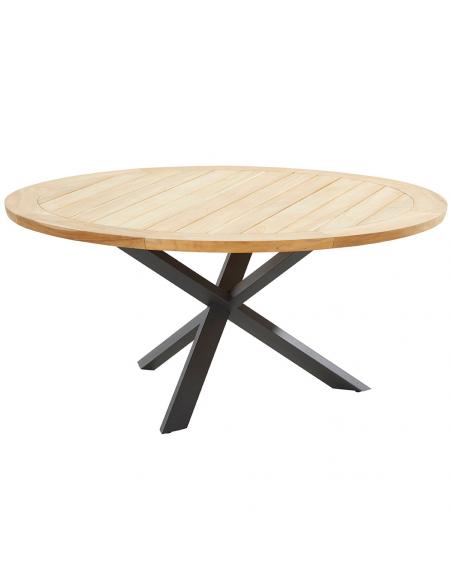 4 Seasons Outdoor Prado 130cm Round Table with Anthracite Legs