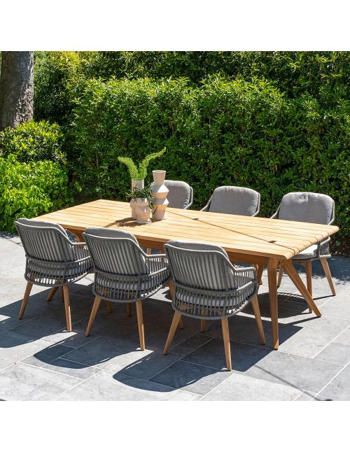 4 Seasons Outdoor Ancora 6 Seat Dining Set with...