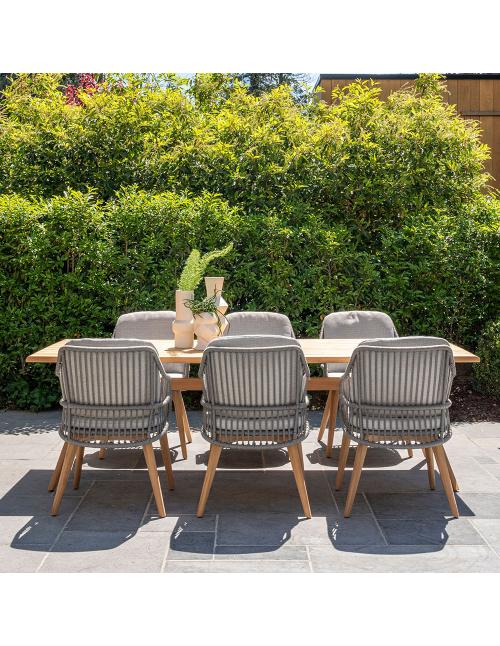 4 Seasons Outdoor Ancora 6 Seat Dining Set with...